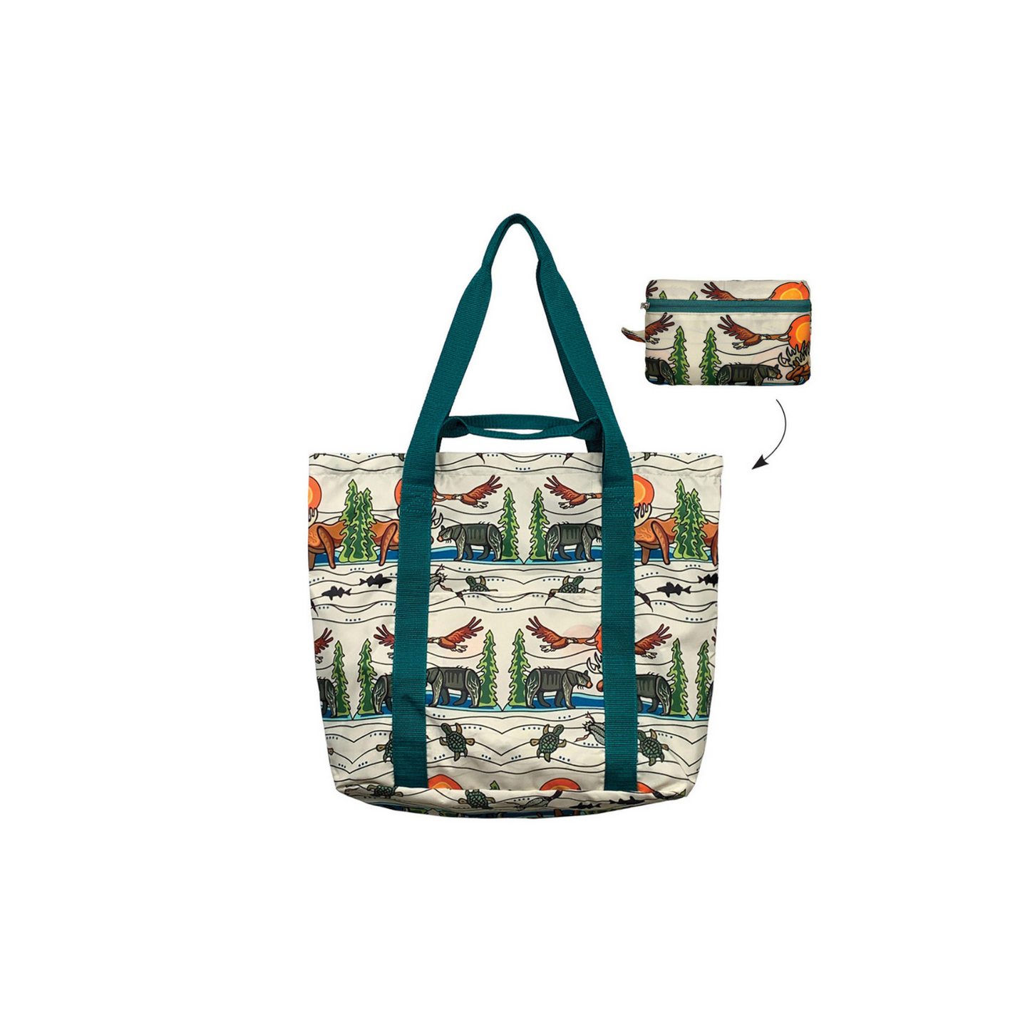 Packable Tote - All My Relatives (Indinawemaaganidag)