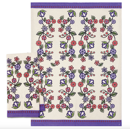 Ojibwe Florals Tea Towel
